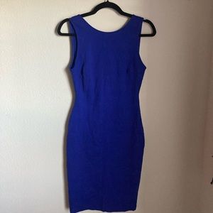 Lulu's Royal Blue Backless Sheath Dress